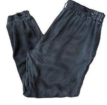 Daily Ritual Womens Jogger Pants Ankle Lyocell Adjustable Waist Black Size  6 - $26 - From Susan