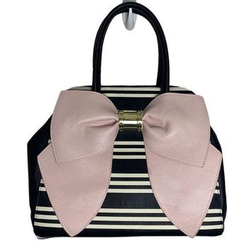 Betsey Johnson Big Bow Tote in Black