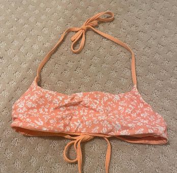 Floral Bikini Top - Orange