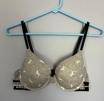 PINK - Victoria's Secret PINK Wear Everywhere Push Up Bra Gray Size 36 B -  $10 (72% Off Retail) - From Nicole