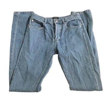 indigo. A.P.C. Petit Standard Droit Etroit Washed Jeans 26 74