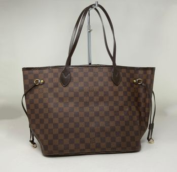 Louis Vuitton Neverfull Damier Ebene MM Cerise Lining - US