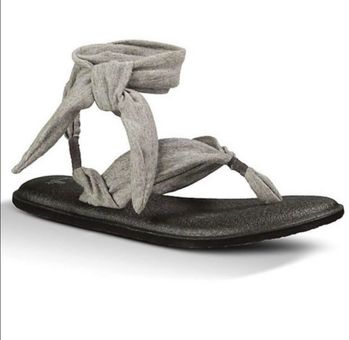 Sanuk Ankle Wrap Sandals 7 Gray 13 From Happy