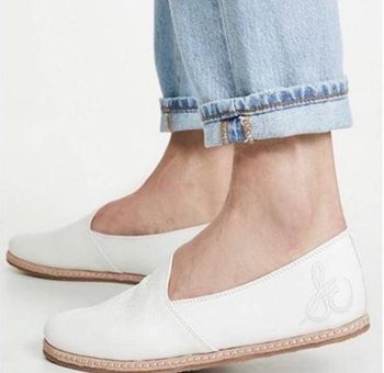 Sam Edelman NEW Everie Leather Slipper Loafers Bright White size