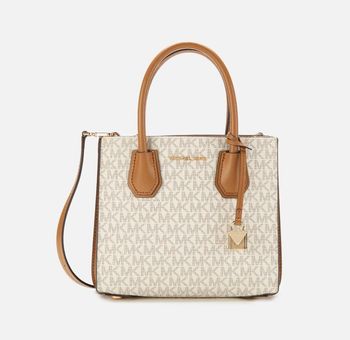 Michael Michael Kors Mercer Medium Accordion Tote - White