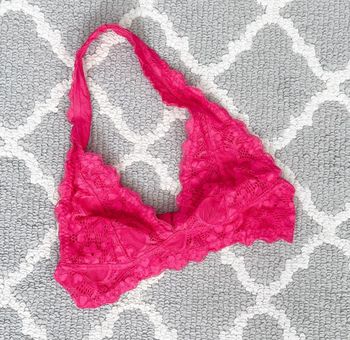 Free People Hot Pink Lace Halter Bralette Size XS - $18 - From Abby