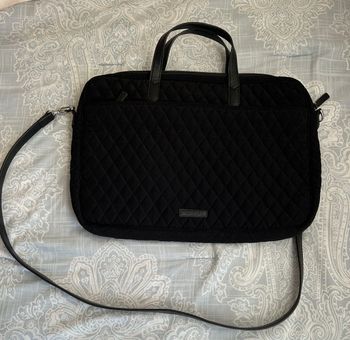 Vera bradley black sales laptop bag