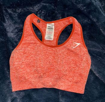 Gymshark Vital Seamless Sports Bra Orange - $18 (48% Off Retail