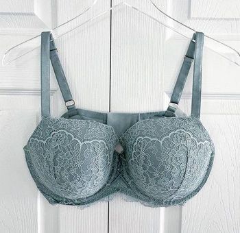 Victoria's Secret VS Green Lace Dream Angels Lined Demi Bra