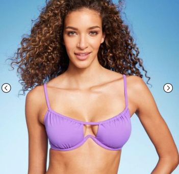 Women's Tunneled Neckline Underwire Bikini Top - Shade & Shore