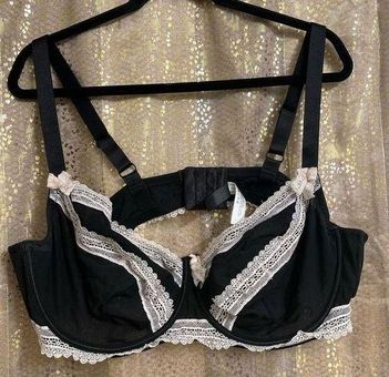 Adore Me Black White Lace Mesh Bra 46DD Size undefined - $20 - From Jessica