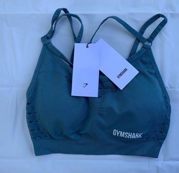 Gymshark Energy + Seamless sports bra in Blue Stone, Women's