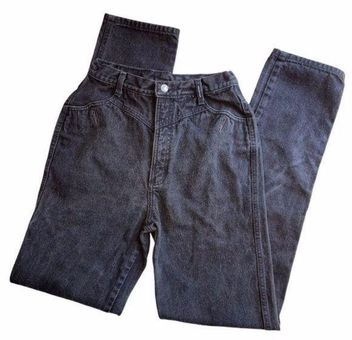 Vintage 90s Black Rockies Jeans / High Rise Denim / Mom Jeans 