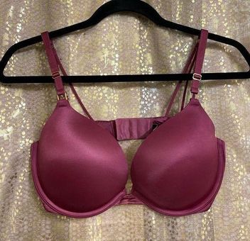 Victoria's Secret Maroon Strappy Very Sexy Padded Push Up Bra 34DD EUC Size  undefined - $27 - From Jessica