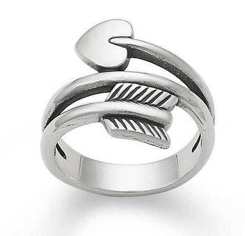 James avery heart arrow ring deals