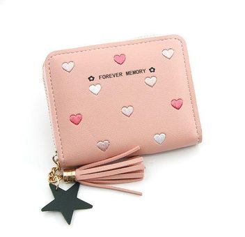 Women's Girls Wallets Credit Card Holder Coin Mini Purse Zipper