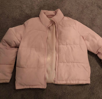 Brandy Melville Macy Puffer Coat Pink - $45 - From Olivia