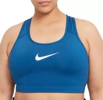 Nike Sports Bra NWT Plus Size Dri-Fit Unpadded Compression Court Blue Women's  1X - $23 New With Tags - From Tina