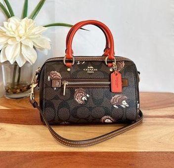 Coach Coach Mini Rowan Crossbody With Hedgehog Print