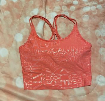 Calvin Klein performance crop top built in bra Pink Size M - $15 (70