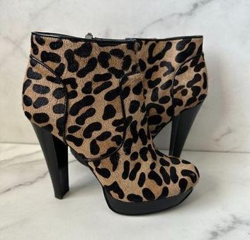 Calvin klein leopard on sale boots