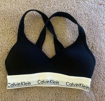 Black Modern Cotton Padded Bralette