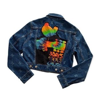 SHEIN Teen Boy Cartoon Graphic Flap Detail Denim Jacket | SHEIN USA