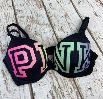 PINK - Victoria's Secret Victoria's Secret PINK Wear Everywhere Push Up  Rainbow Bra Multiple Sizes Size undefined - $37 New With Tags - From  LovePink