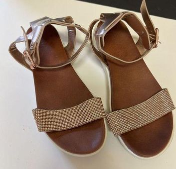 MIA Rose Gold Ankle Strap Sandals Size 8 12 From Jackie