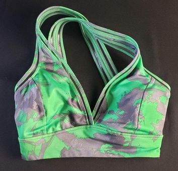 JoyLab V-Neck Island Print Abstract Strappy Padded Sports Bra Women's XS -  $15 - From Jesse