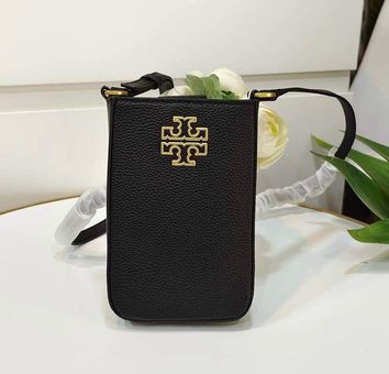 Tory Burch Black Leather Mini Britten Crossbody Bag Tory Burch