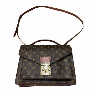 Louis Vuitton Monceau Leather Exterior Bags & Handbags for Women, Authenticity Guaranteed