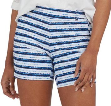 SPANX, Shorts, Spanx Sunshine Shorts 6 Blue Painted Stripe