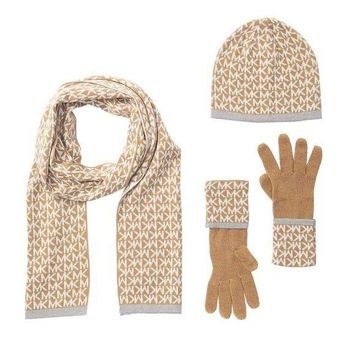 Michael Kors Scarf Hat And Glove Set  eBay