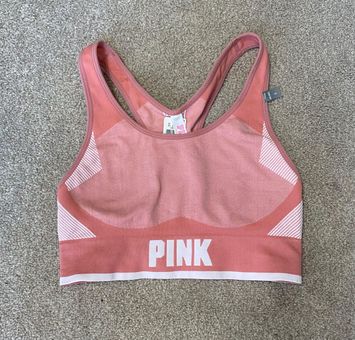 VICTORIAS SECRET Pink Ultimate Seamless Unlined Sports Bra -Light