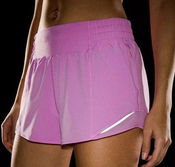 Lululemon Hotty Hot High-Rise Lined Short 2.5dahlia mauve Size 6 - $65 New  With Tags - From Stephanie