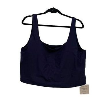 Fabletics Lydia Built-In Bra Tank Navy NEW 1X - $31 New With Tags - From  Lucy