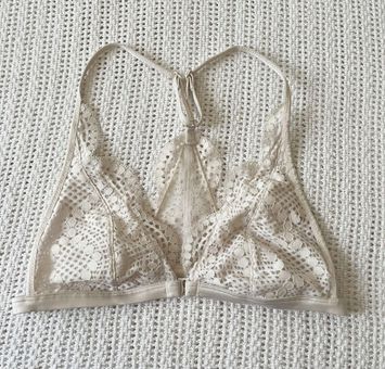 Victoria's Secret White Lace Racerback Bralette Size Medium - $12 - From  Brittany