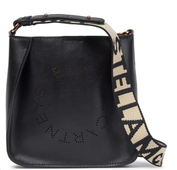 Stella McCartney Mini Stella Logo Bag Black - $270 (61% Off Retail