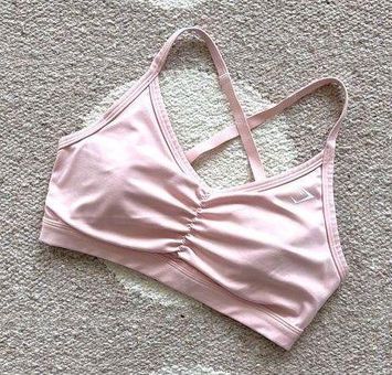 Gymshark Ruched Sports Bra - Light Pink