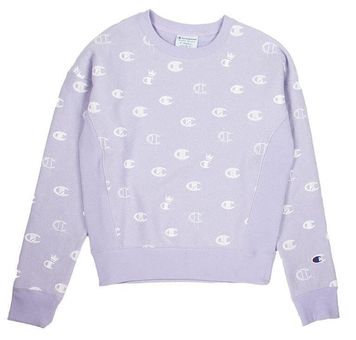 Light purple champion crewneck sale
