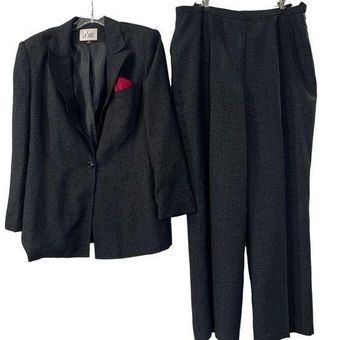 Le Suit pantsuit plus size 18 black gray long sleeve career business suit -  $34 - From Crystel