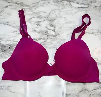 Victoria's Secret VS Magenta T-shirt Pushup Full Coverage Bra size