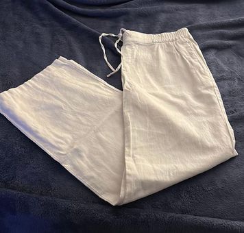 Old Navy Linen Pants White Size M - $20 (42% Off Retail) New With Tags -  From Lyss