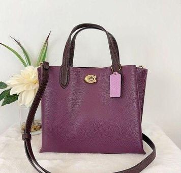 Coach Willow Tote Satchel Crossbody 24 in Colorblock 