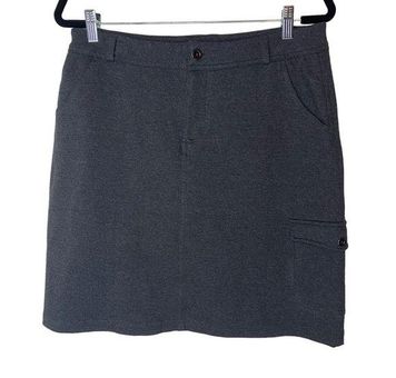 Duluth Trading Company Women's Utility Cargo Grey Skirt 10 - $35