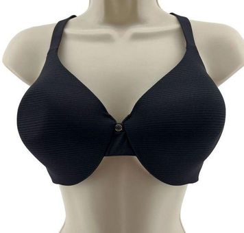 Hanes Ultimate Underwire Bra Low-Cut T-Shirt Black 36D Size