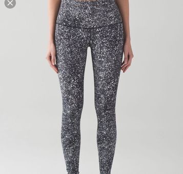 lululemon black and white dot leggings