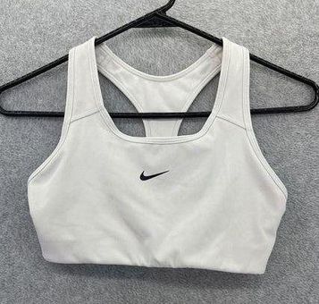 Nike Women's Sports Bra Pull Over Solid White Size Small Logo Racer Back -  $20 - From Plush