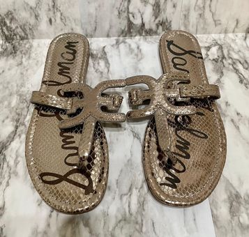 Sam Edelman Carter Sandals In Pewter Gold Size 8.5 28 From